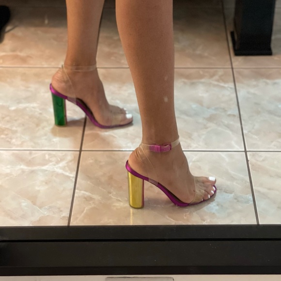 aldo clear strap heels
